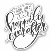 glücklich immer nach aufkleber (Vorderseite)