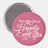 glücklich immer nach dem benutzerdefinierten Magne Magnet (Vorderseite/Rückseite)