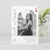 Glücklich immer nach dem Brautparty des modernen F Einladung (Stehend Vorderseite)