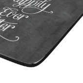 glücklich immer nach dem Chalkboard Schneidebrett (Ecke)