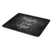 glücklich immer nach dem Chalkboard Schneidebrett (Ecke)
