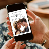 glücklich immer nach dem Foto Save The Date