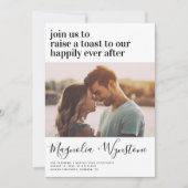 glücklich immer nach dem Party Einladung (Vorderseite)