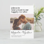 glücklich immer nach dem Party Einladung (Stehend Vorderseite)