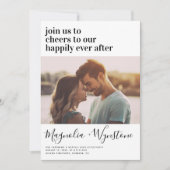 glücklich immer nach dem Party Einladung (Vorderseite)