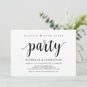 Glücklich immer nach dem Party, Hochzeitseröffnung Einladung (Stehend Vorderseite)