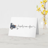 glücklich immer nach der 12x18 karte (Gelbe Blume)