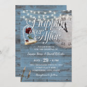 Glücklich immer nach der dummen blauen Märchenhoch Einladung (Vorne/Hinten)