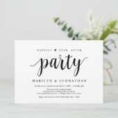 Glücklich immer nach der Entwicklung Party Einladung (Stehend Vorderseite)