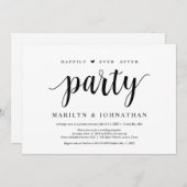 Glücklich immer nach der Entwicklung Party Einladung (Vorne/Hinten)