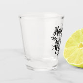 Glücklich immer nach der Hochzeit Schnapsglas (Links)