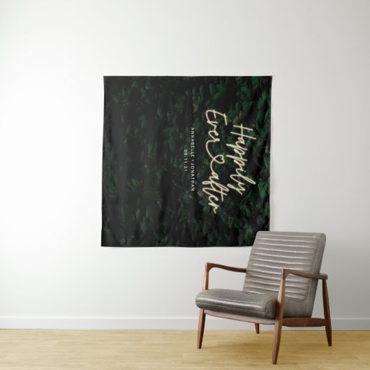 Glücklich immer nach der Hochzeitsfeier Wandteppich (Beispiel (Horizontal))