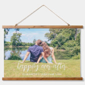 glücklich immer nach ein paar Fotos Wandteppich Mit Holzrahmen (Vorne)