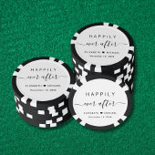 glücklich immer nach Hochzeit Pokerchips