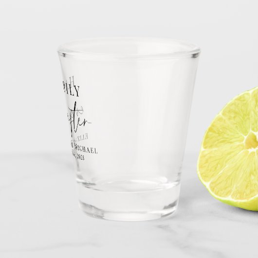 glücklich immer nach Hochzeit Schnapsglas (Rechts)