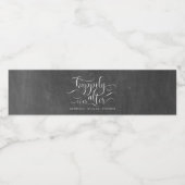 glücklich immer nach Hochzeit Wasserflaschenetikett (Einzelnes Label)