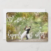 glücklich immer nach | Hochzeitsankündigungen Einladung (Vorderseite)