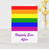 Glücklich immer nach/nach Hochzeit Karte (Gelbe Blume)