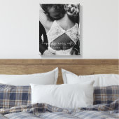Glücklich immer nach niedlichem skurrilen Hochzeit Leinwanddruck (Insitu (Schlafzimmer))