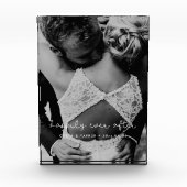 Glücklich immer nach niedlicher, skurriler Hochzei Fotoblock (Vorderseite)