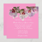 Glücklich immer nach Orchideen Hochzeit Einladunge Einladung (Vorne/Hinten)