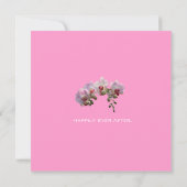 Glücklich immer nach Orchideen Hochzeit Einladunge Einladung (Rückseite)