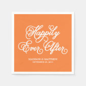 glücklich immer nach | Personalisiertes Papier Nap Serviette (Vorderseite)