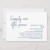 Glücklich immer nach Picnic, Hochzeitsfeier Einladung (Vorderseite)