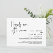 Glücklich immer nach Picnic, Hochzeitsfeier Einladung (Stehend Vorderseite)