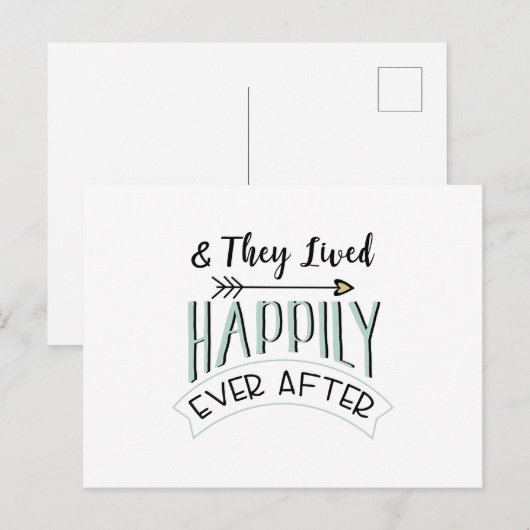 glücklich immer nach postkarte (Vorne/Hinten)