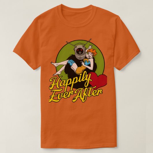 glücklich immer nach T-Shirt (Design vorne)