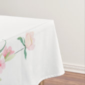 Glücklich immer nach Wasserfarben Frühlingsblumen Tischdecke (Beispiel)