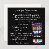 Glücklich in der Liebe-Las- Vegaskasino-Hochzeit Einladung (Vorne/Hinten)