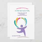 Glücklich ist es Leap Year Birthday Einladung (Vorne/Hinten)