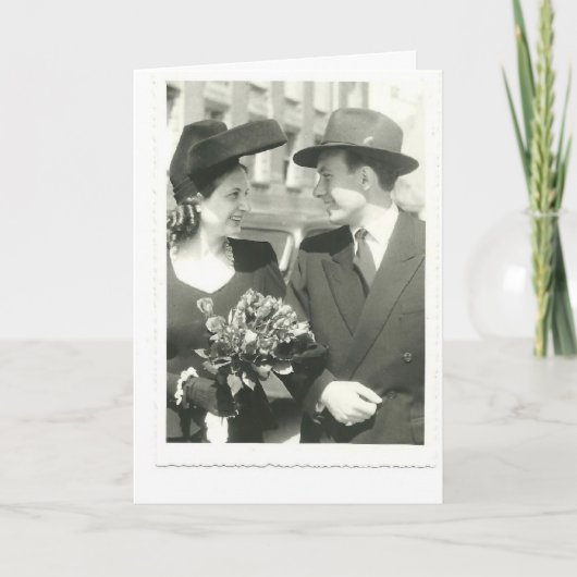 GLÜCKLICH JAHRESTAG! KARTE (Vorderseite)