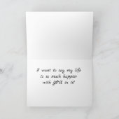 **GLÜCKLICH JAHRESZEITPUNKT** MEIN LEBEN IST MIT I KARTE (Innenseite)