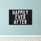 GLÜCKLICH JE NACH DEM BREITEN GIFT GROSSE KUNSTLEI LEINWANDDRUCK (Insitu (Holzboden))