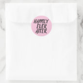 GLÜCKLICH JE NACH DEM WEDDING STICKERS (Tasche)