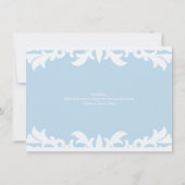 GLÜCKLICH JE NACH Hochzeit Probe Dinner einladen Einladung (Rückseite)