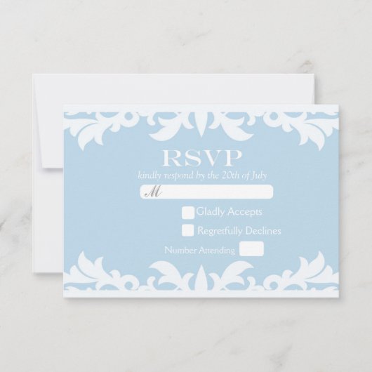 GLÜCKLICH JE NACH Storybook Hochzeit RSVP-Karte RSVP Karte (Vorderseite)