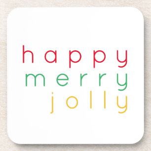 GLÜCKLICH JOLLY Hard Plastic Untersetzer
