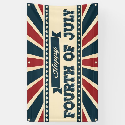 glücklich Juli 4. Banner (Vertikal)