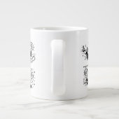 glücklich Jumbo-Tasse (Rückseite)