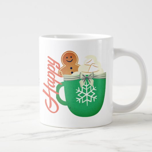 GLÜCKLICH Jumbo-Tasse (Rechts)