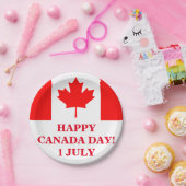 GLÜCKLICH KANADA TAG! PAPPTELLER (Party)