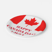 GLÜCKLICH KANADA TAG! PAPPTELLER (Schrägansicht)