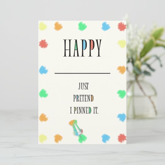 GLÜCKLICH. KARTE (Stehend Vorderseite)