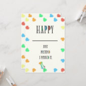 GLÜCKLICH. KARTE (Vorderseite/Rückseite Beispiel)