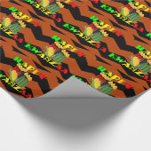 GLÜCKLICH KWANZA GESCHENKPAPIER (Ecke)