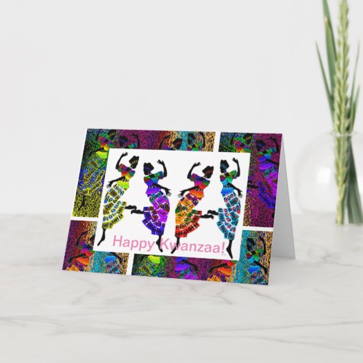 Glücklich Kwanzaa! Feiertagskarte (Vorderseite)